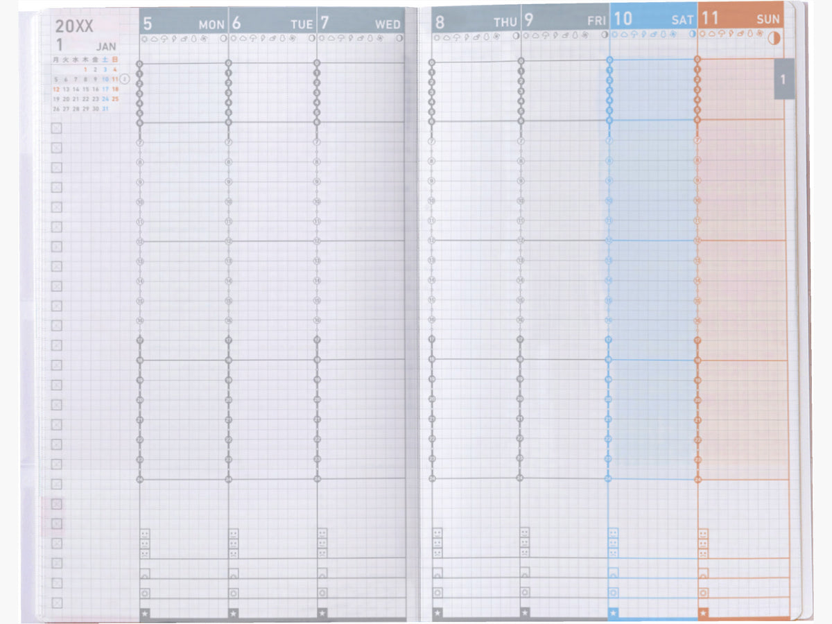 Jibun Techo Diary 2027 (A5 Slim)
