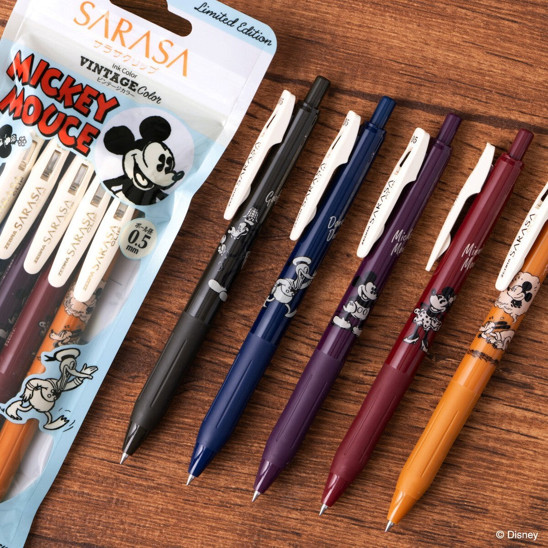 Limited Edition Mickey Mouse Sarasa Clip Vintage Set