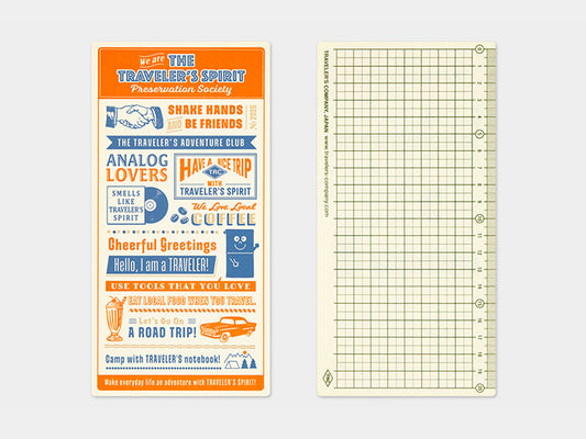 2026 Plastic Sheet for Traveler's Notebook