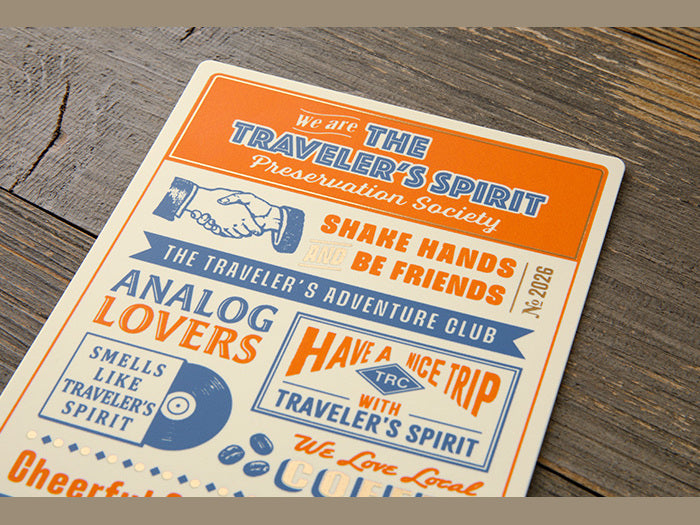 2026 Plastic Sheet for Traveler's Notebook