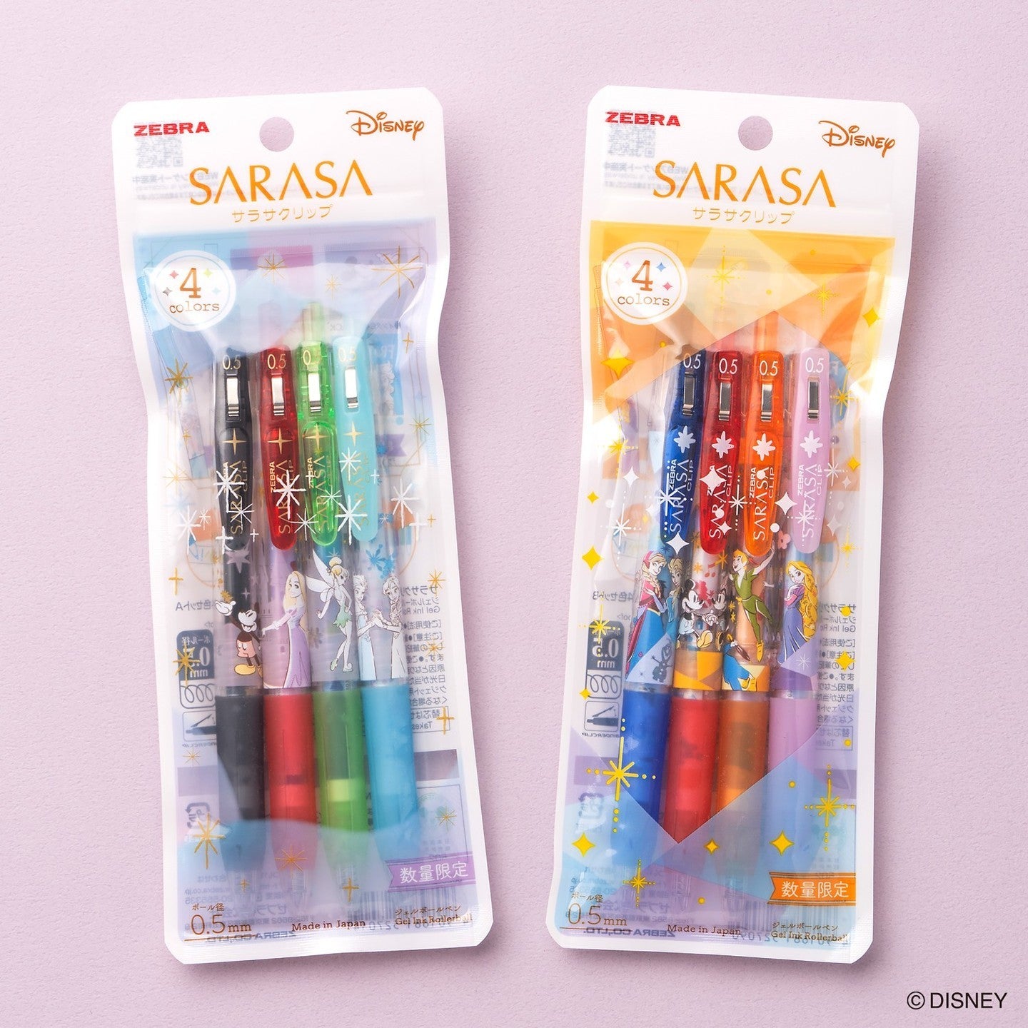 Disney x Sarasa Clip Limited Edition 4 Color Set