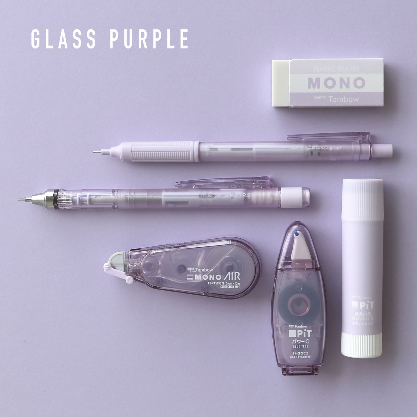 Gomme plastique Tombow Mono Pastel Glass Édition limitée