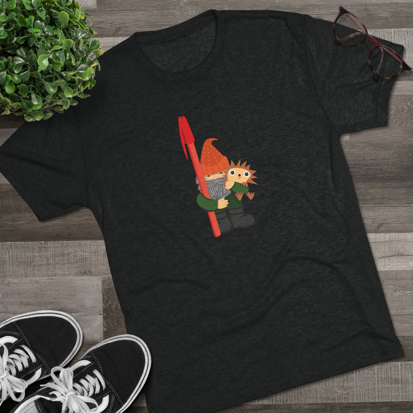 Tokyo Pen Shop Hiro with Gnome Triblend Tee