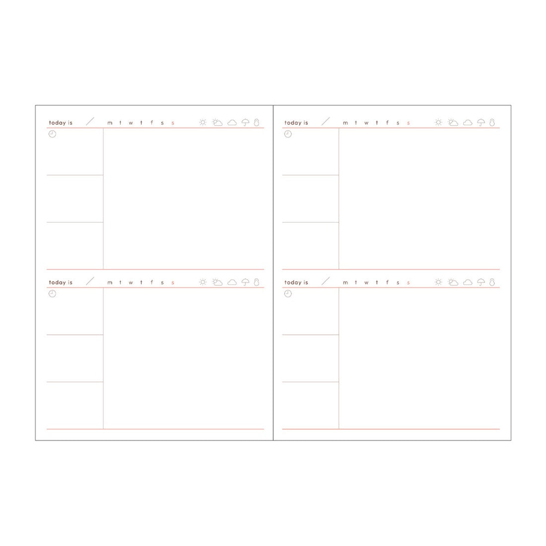 Mark's Inc. Six Month Tracker Clear Zip 2026 A6