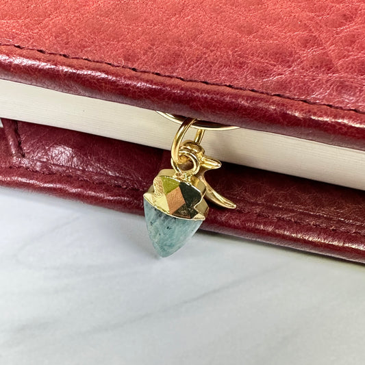 Good Witch Amazonite Arrow with Moon Planner Charm