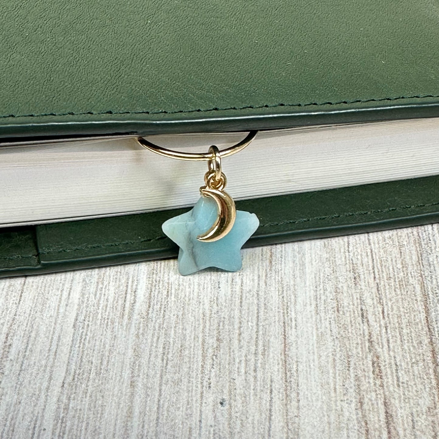 Good Witch Amazonite Star with Moon Planner Charm