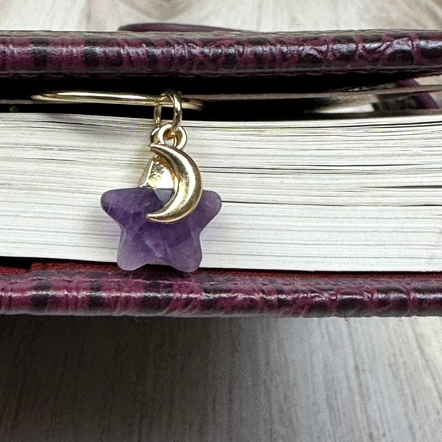 Good Witch Amethyst Star with Moon Charm