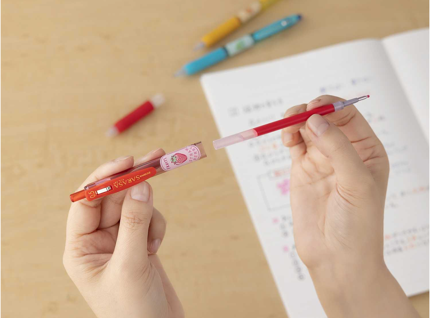 Sarasa Clip Fruits Scented Limited Edition Refills - Tokyo Pen Shop Sarasa Clip Fruits Scented Limited Edition Refills - Tokyo Pen Shop