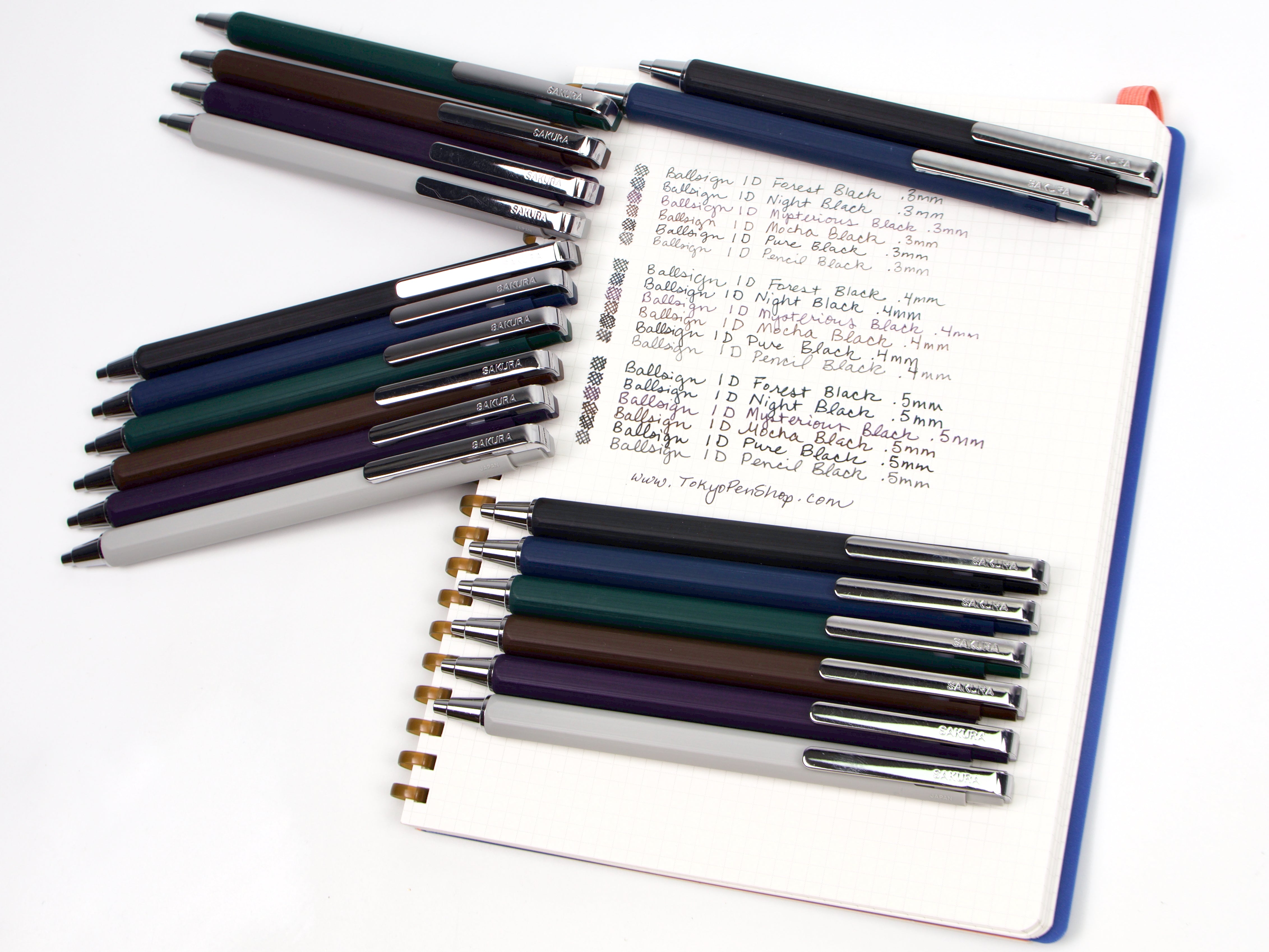Sakura Ballsign ID 6 Color Set - Tokyo Pen Shop