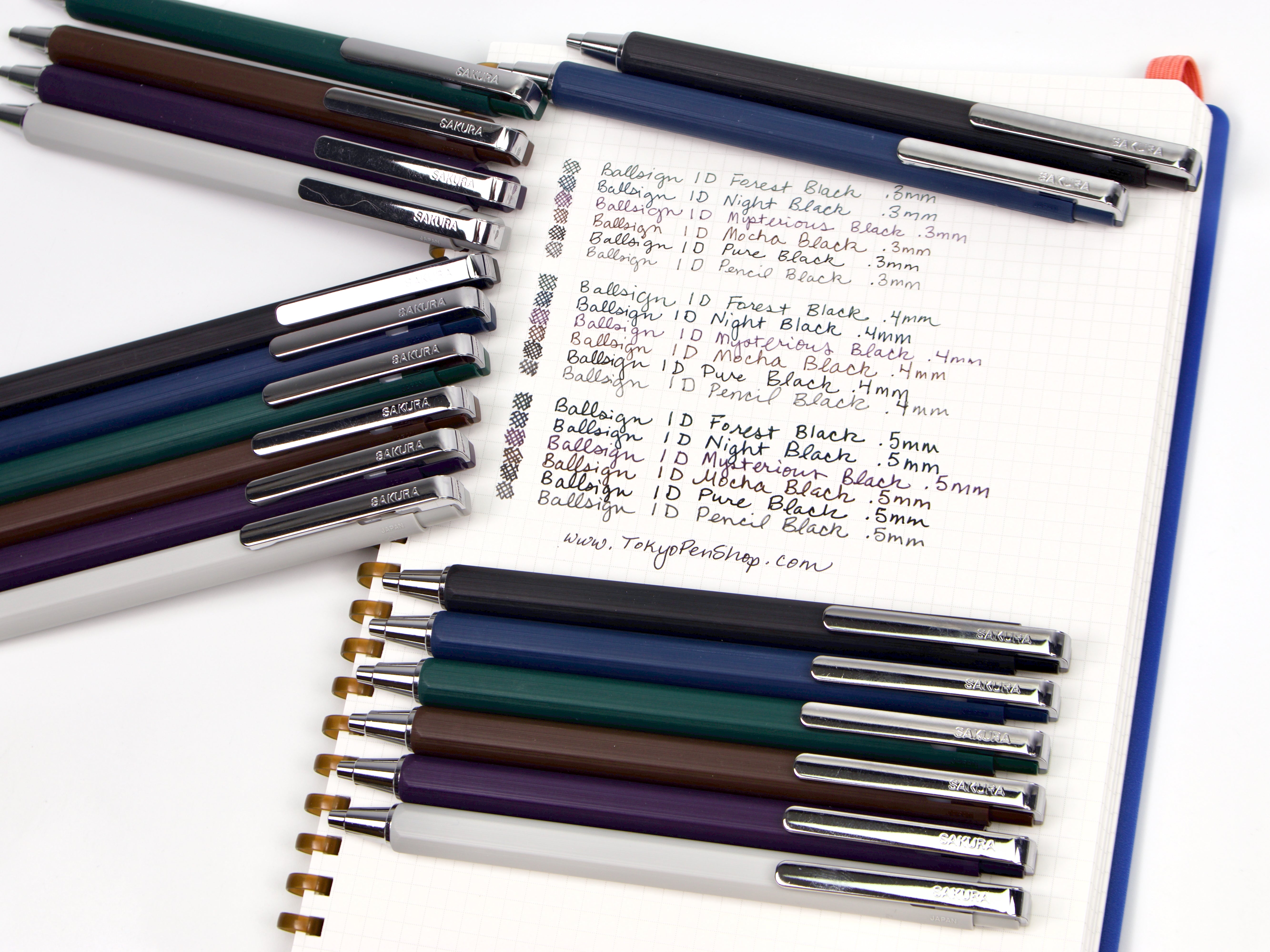 Sakura Ballsign ID 6 Color Set - Tokyo Pen Shop
