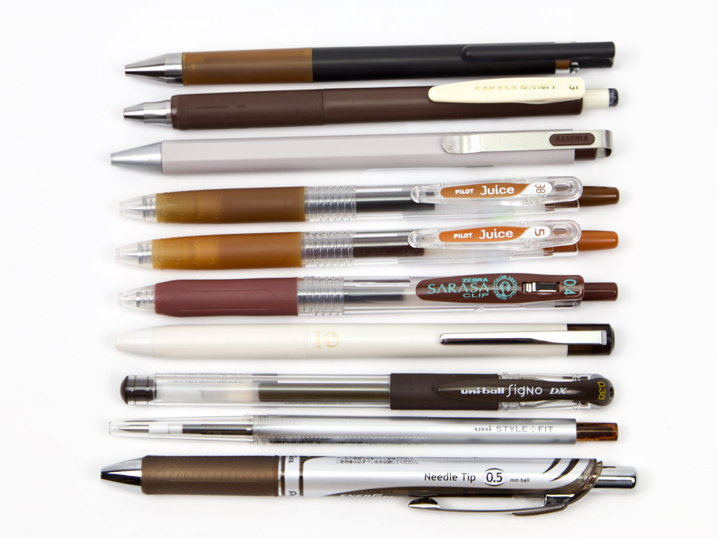 Brown Pen Sampler Set