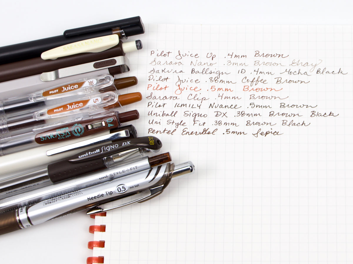 Brown Pen Sampler Set - Tokyo Pen Shop