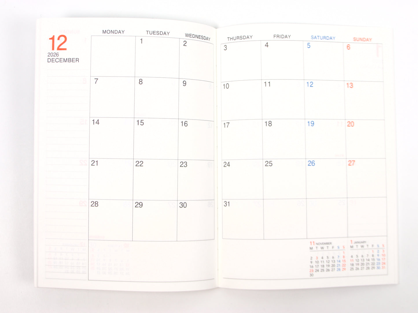 Kokuyo Campus Basic Monthly 2026 A5