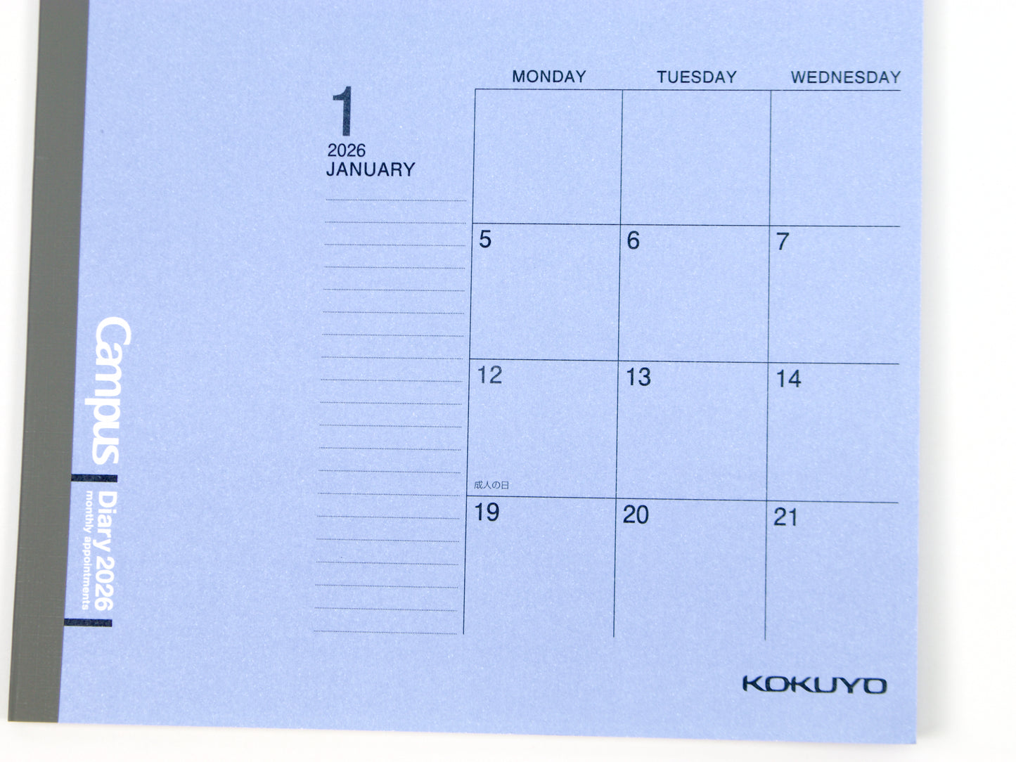 Kokuyo Campus Basic Monthly 2026 Semi-B5