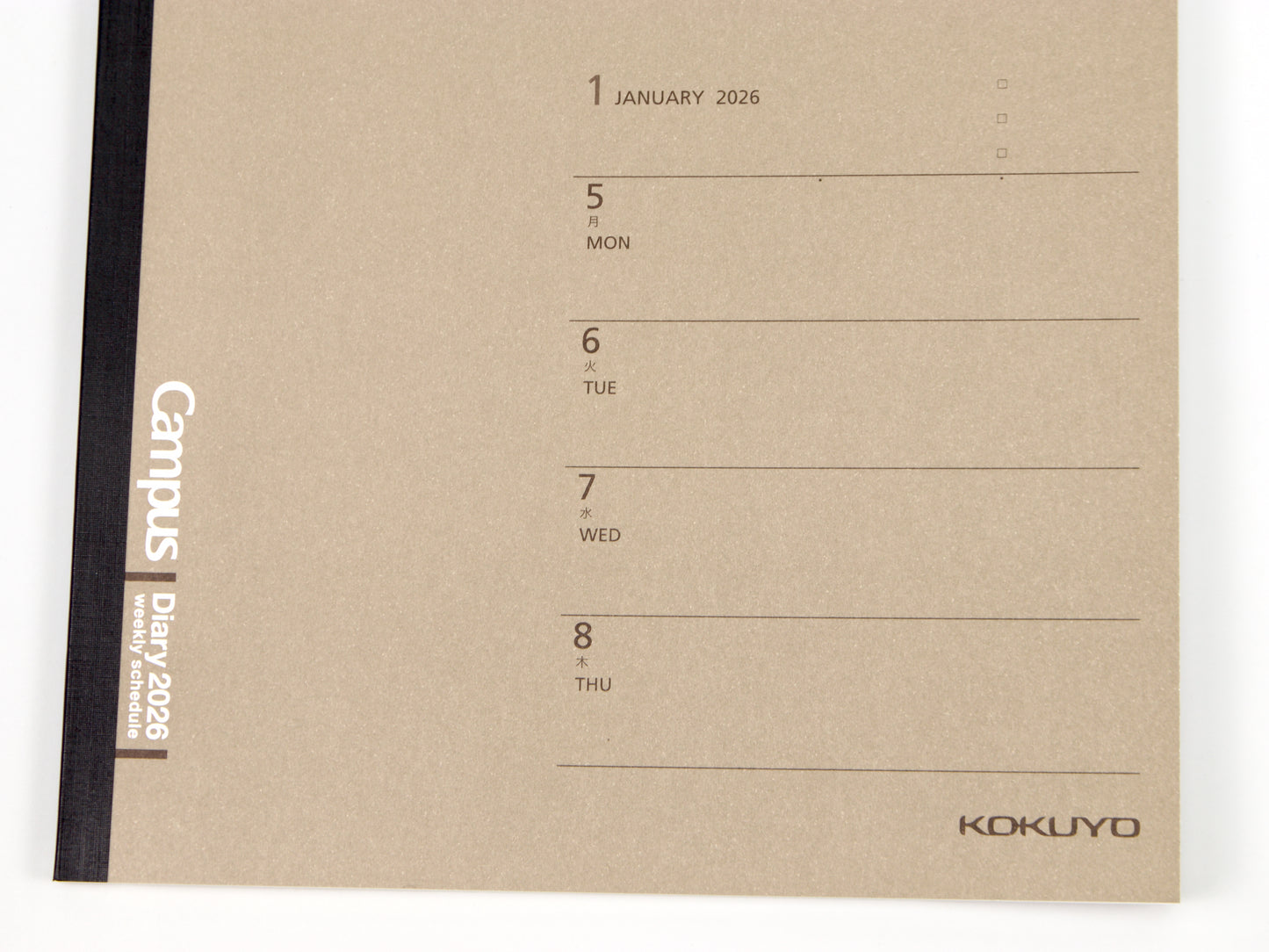 Kokuyo Campus Weekly 2026 Semi-B5