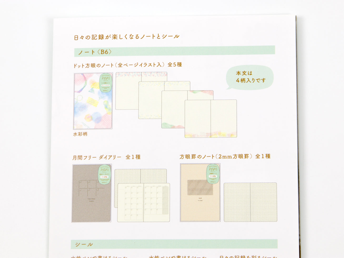 Midori Yuru Log Notebook B6