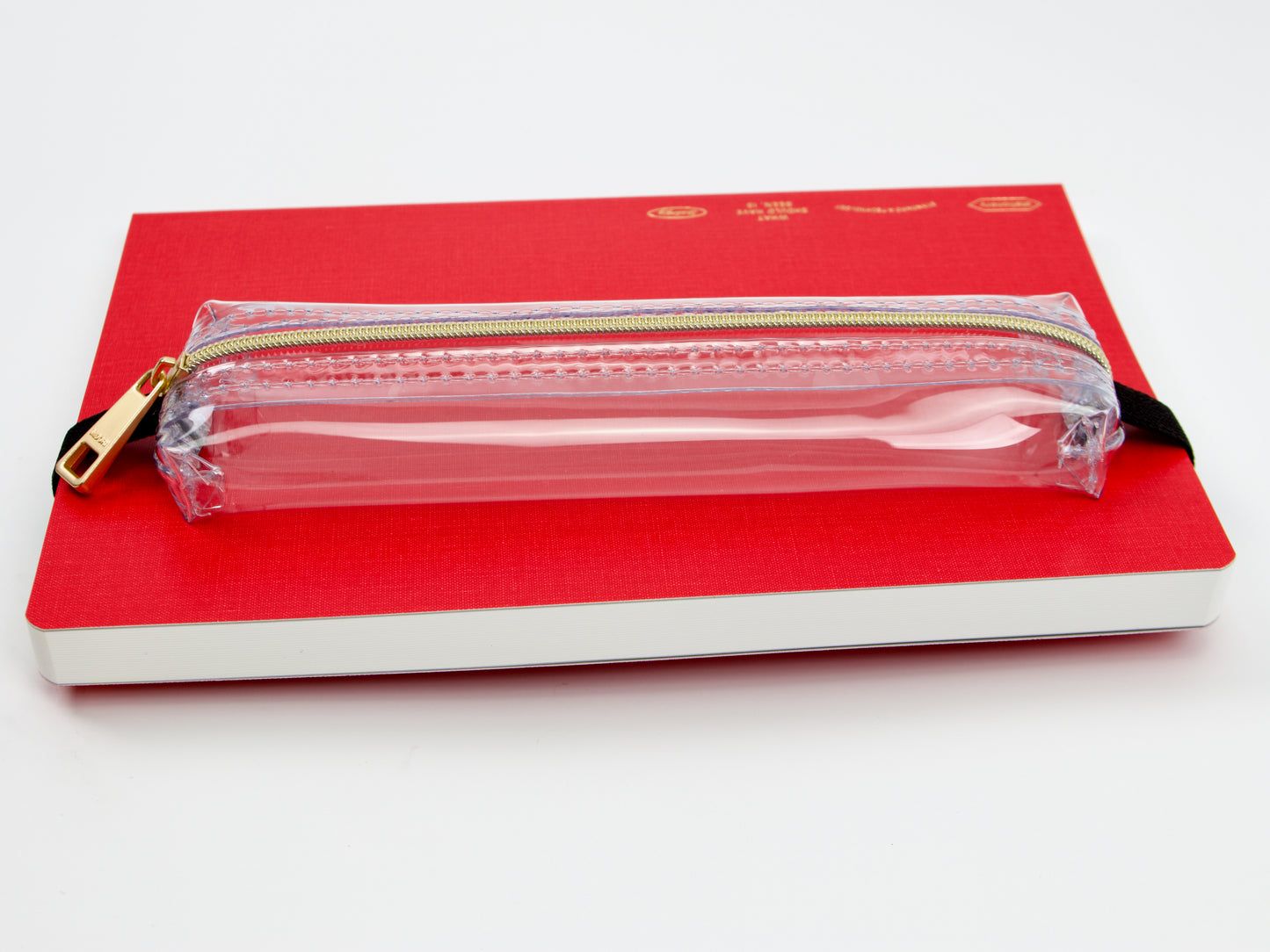 Midori Book Band Pen Case Clear