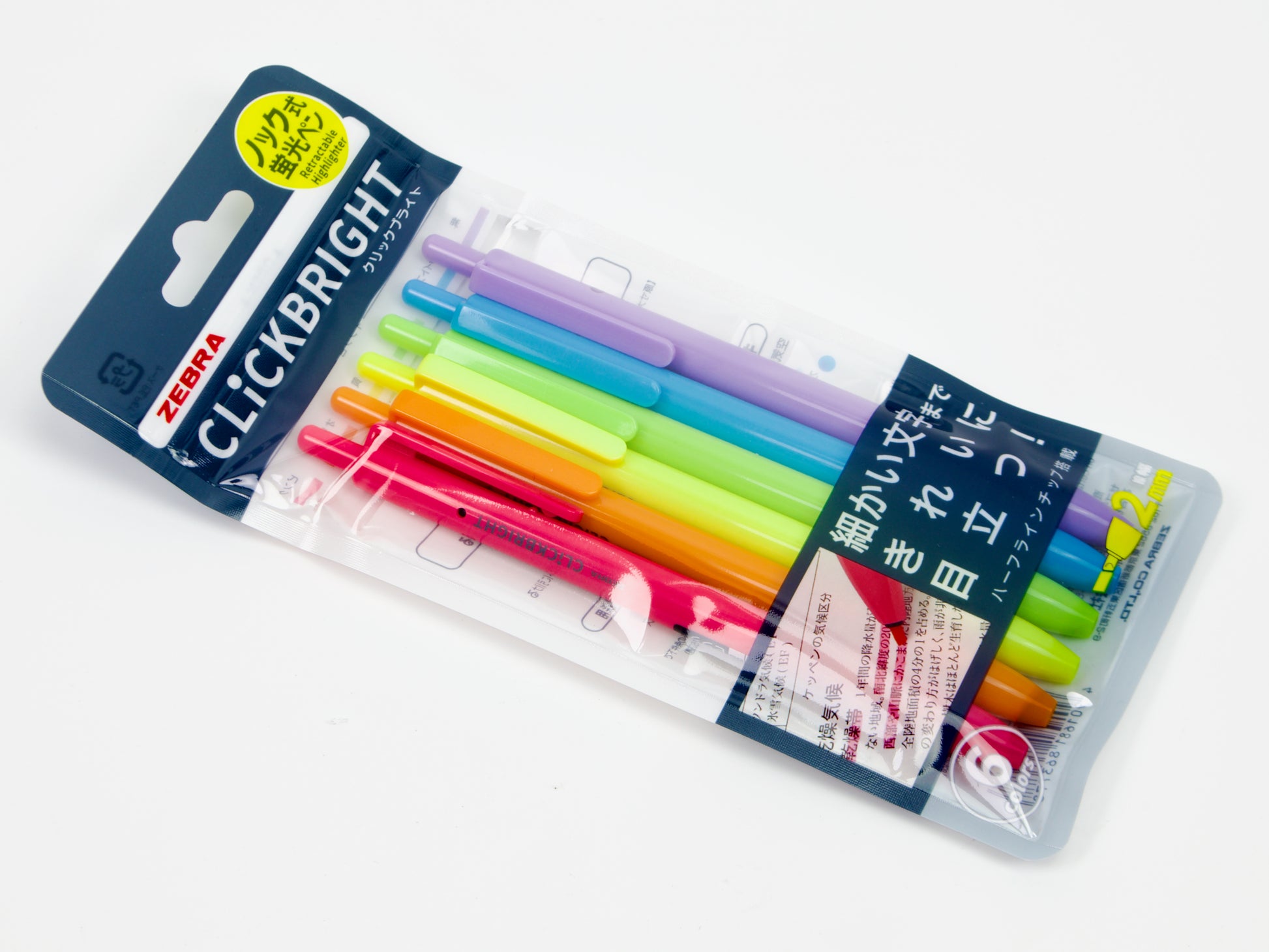 Zebra Click Bright 6 Color Set - Tokyo Pen Shop