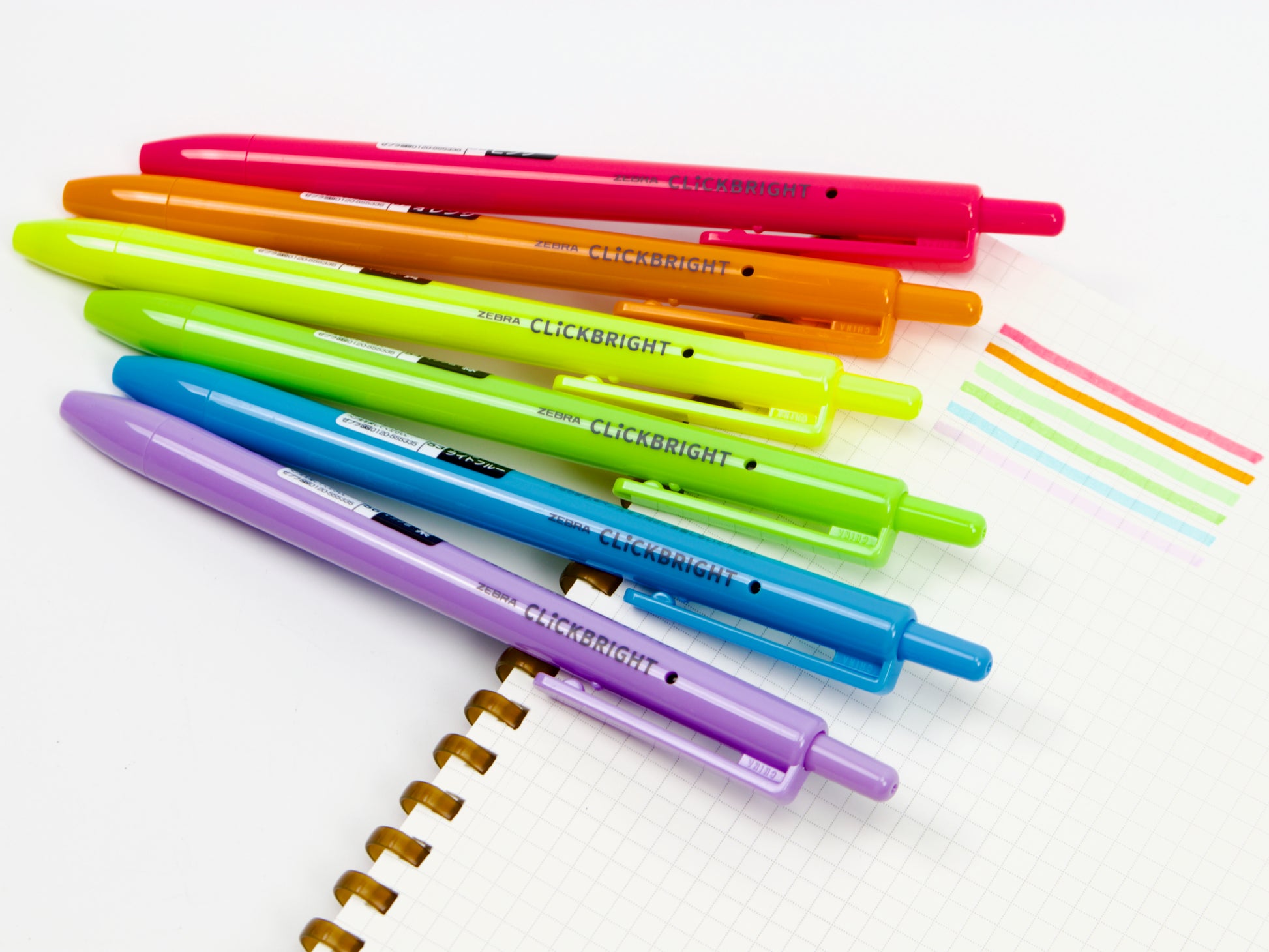 Zebra Click Bright 6 Color Set - Tokyo Pen Shop