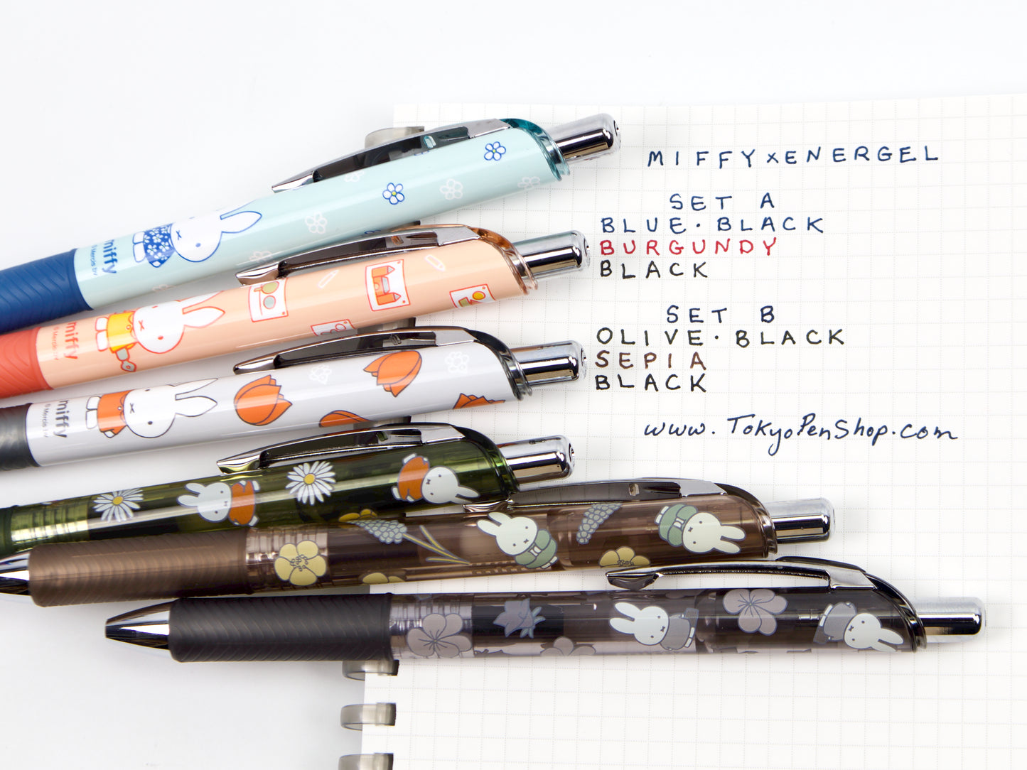 Energel X Miffy 3 Color Set