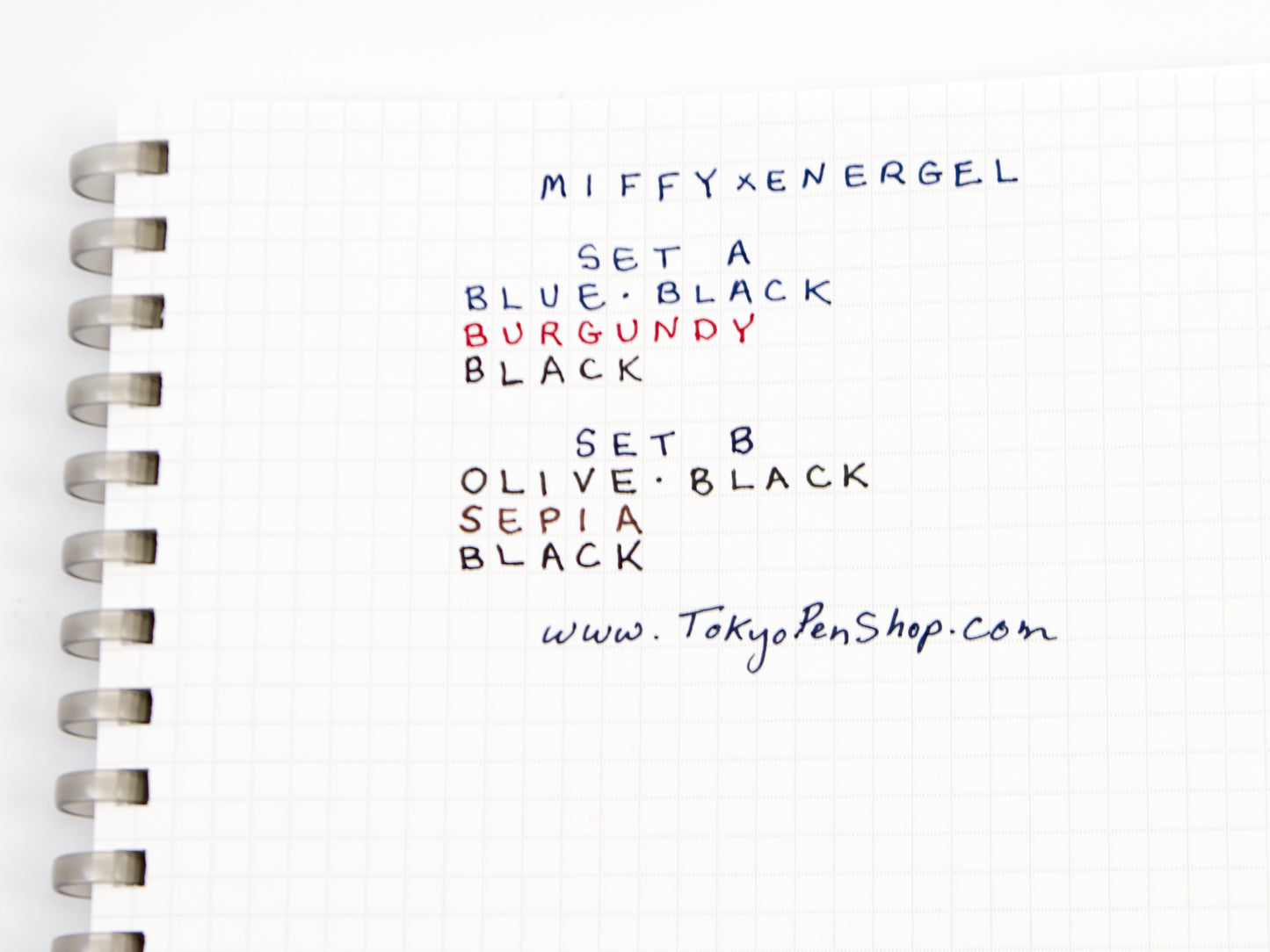 Energel X Miffy 3 Color Set