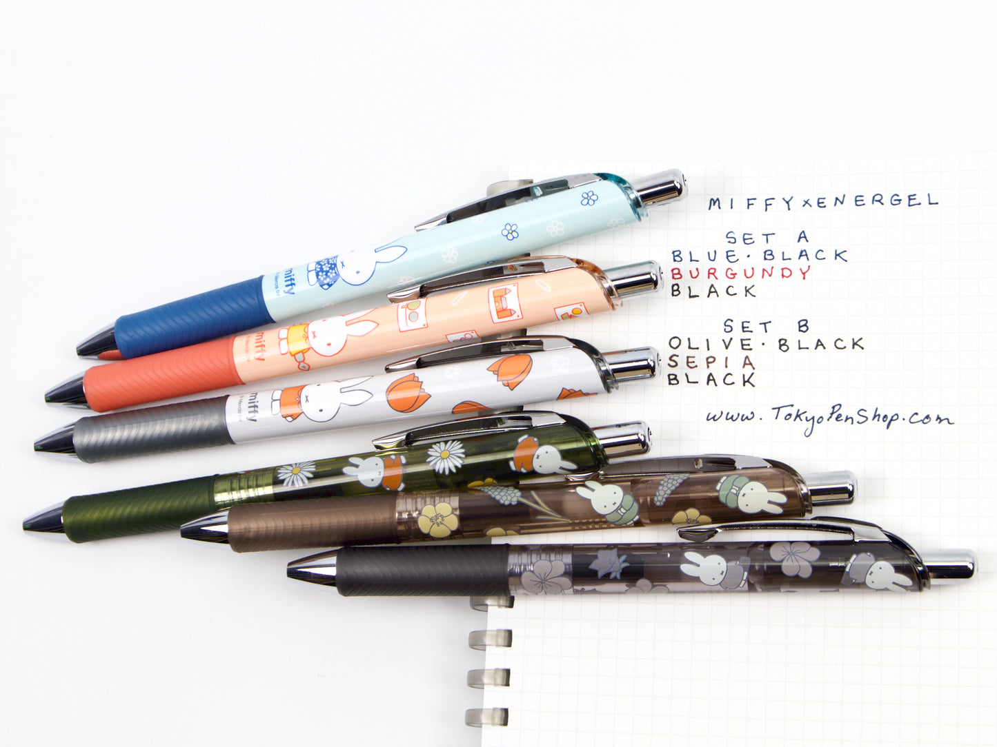 Energel X Miffy 3 Color Set