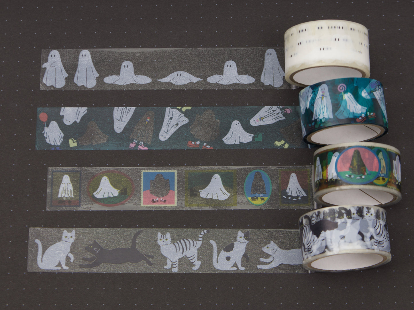 GreenFlash Ghost & Cat Clear Masking Tape