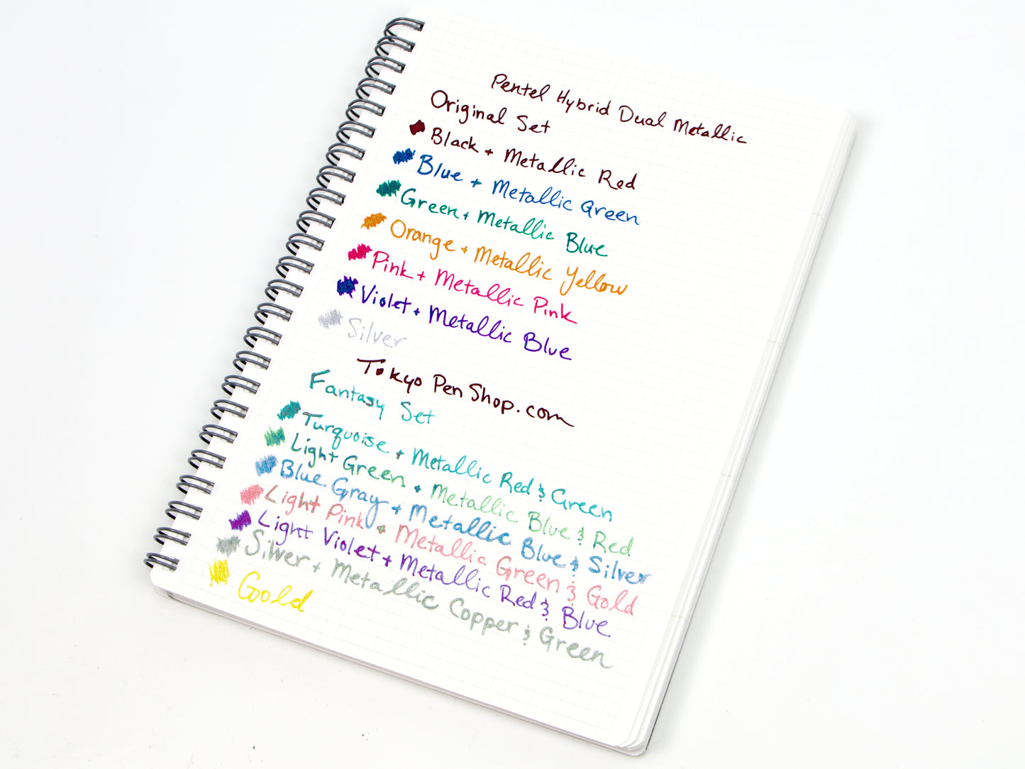 Juego híbrido dual de 7 colores de Pentel 