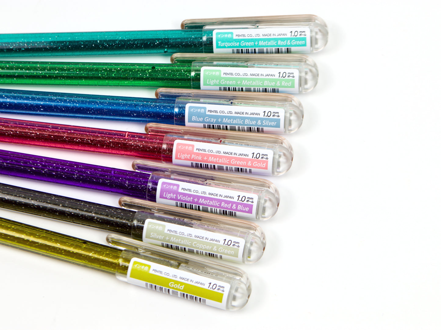 Juego híbrido dual de 7 colores de Pentel 