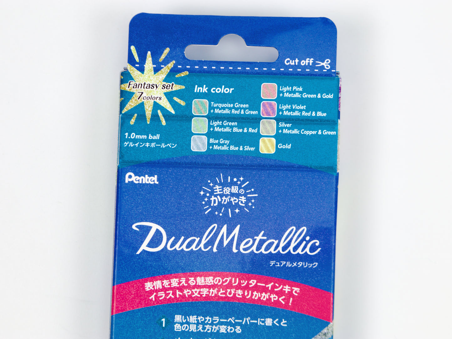 Juego híbrido dual de 7 colores de Pentel 