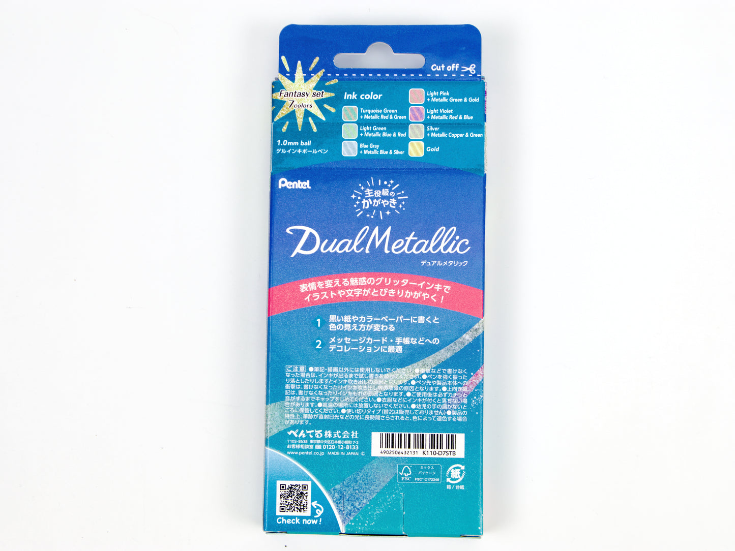 Juego híbrido dual de 7 colores de Pentel 