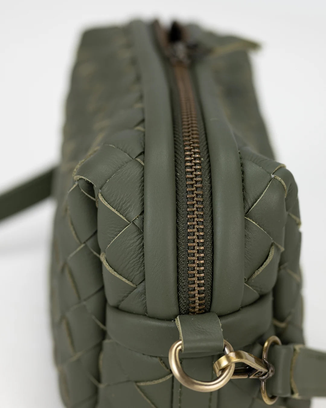 milloo Calliope Crossbody Handwoven Olive