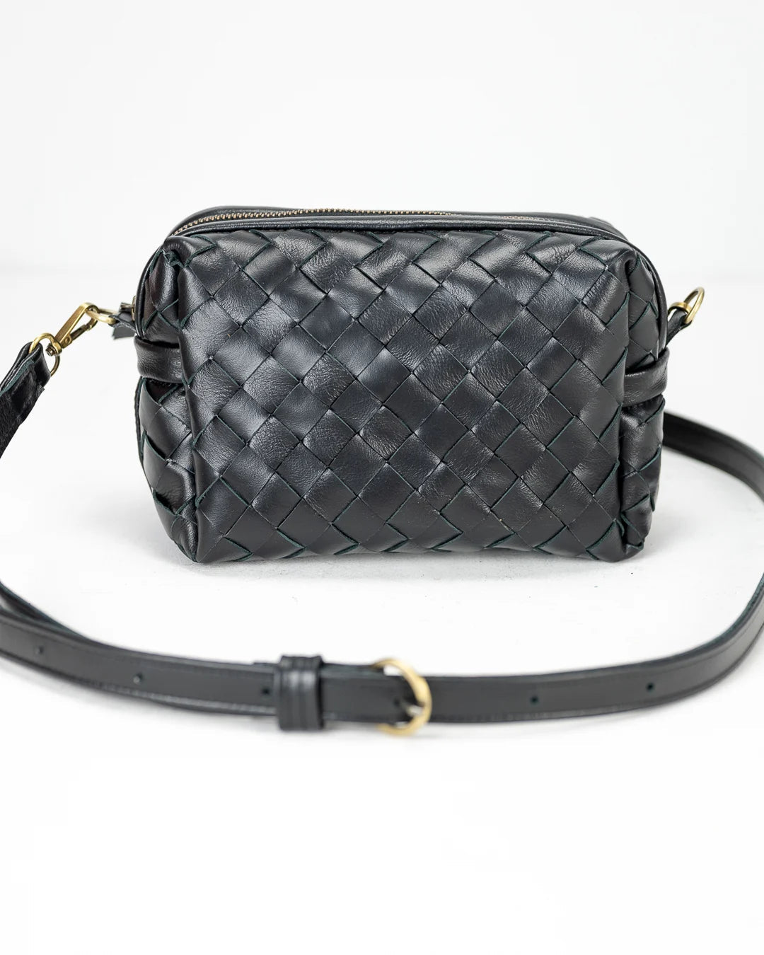 milloo Calliope Crossbody Handwoven Black