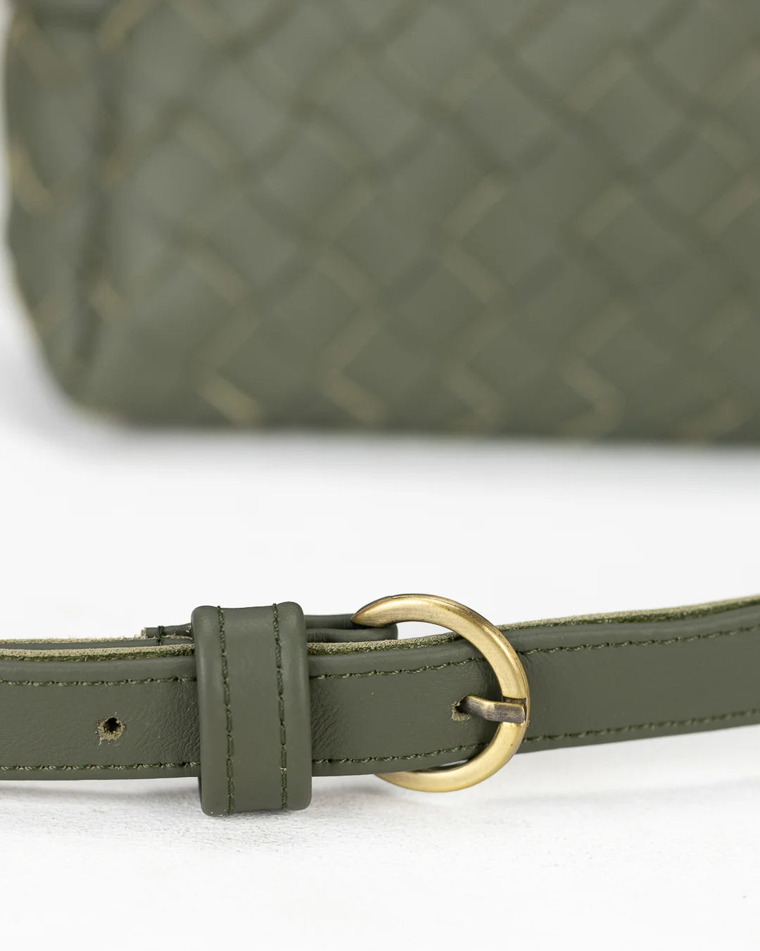 milloo Calliope Crossbody Handwoven Olive