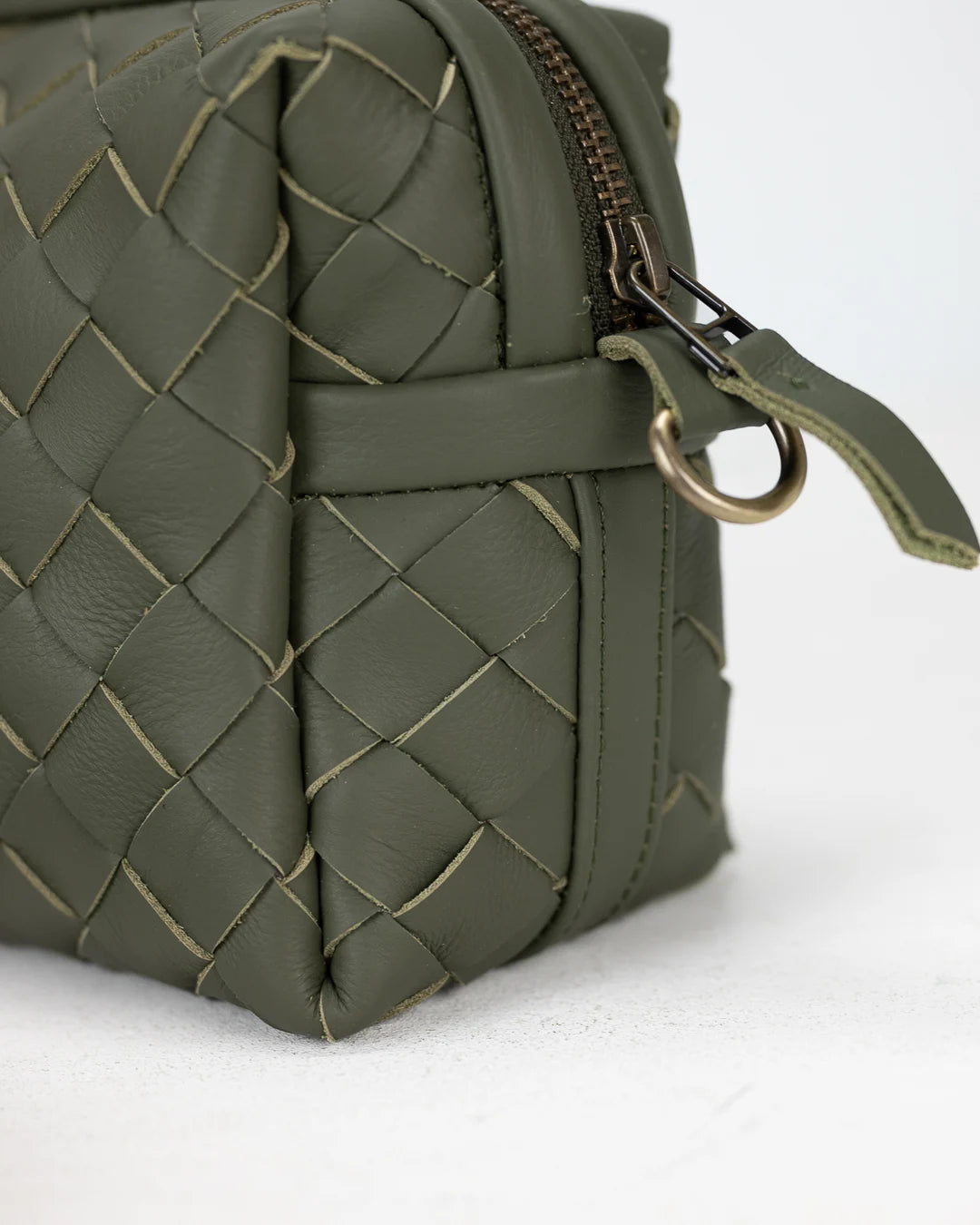 milloo Calliope Crossbody Handwoven Olive