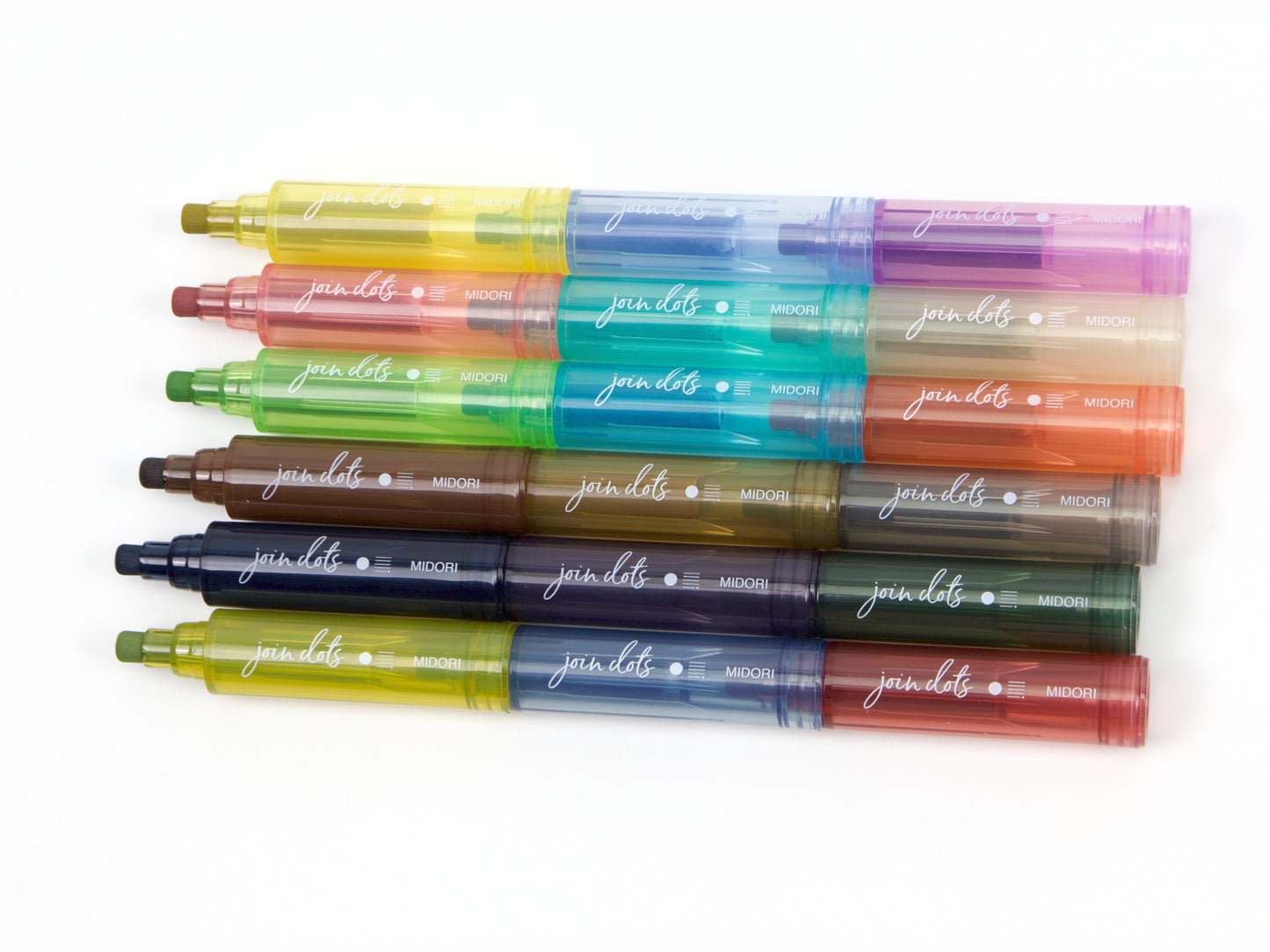 Midori Join Dot 3 Color Marker Triple Set