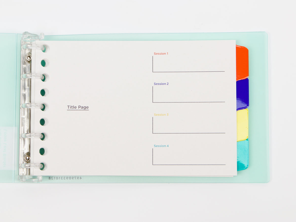 Mini Binner Gradient Color Mini Binder Maruman Session Mini Binder - B7 Modified ...