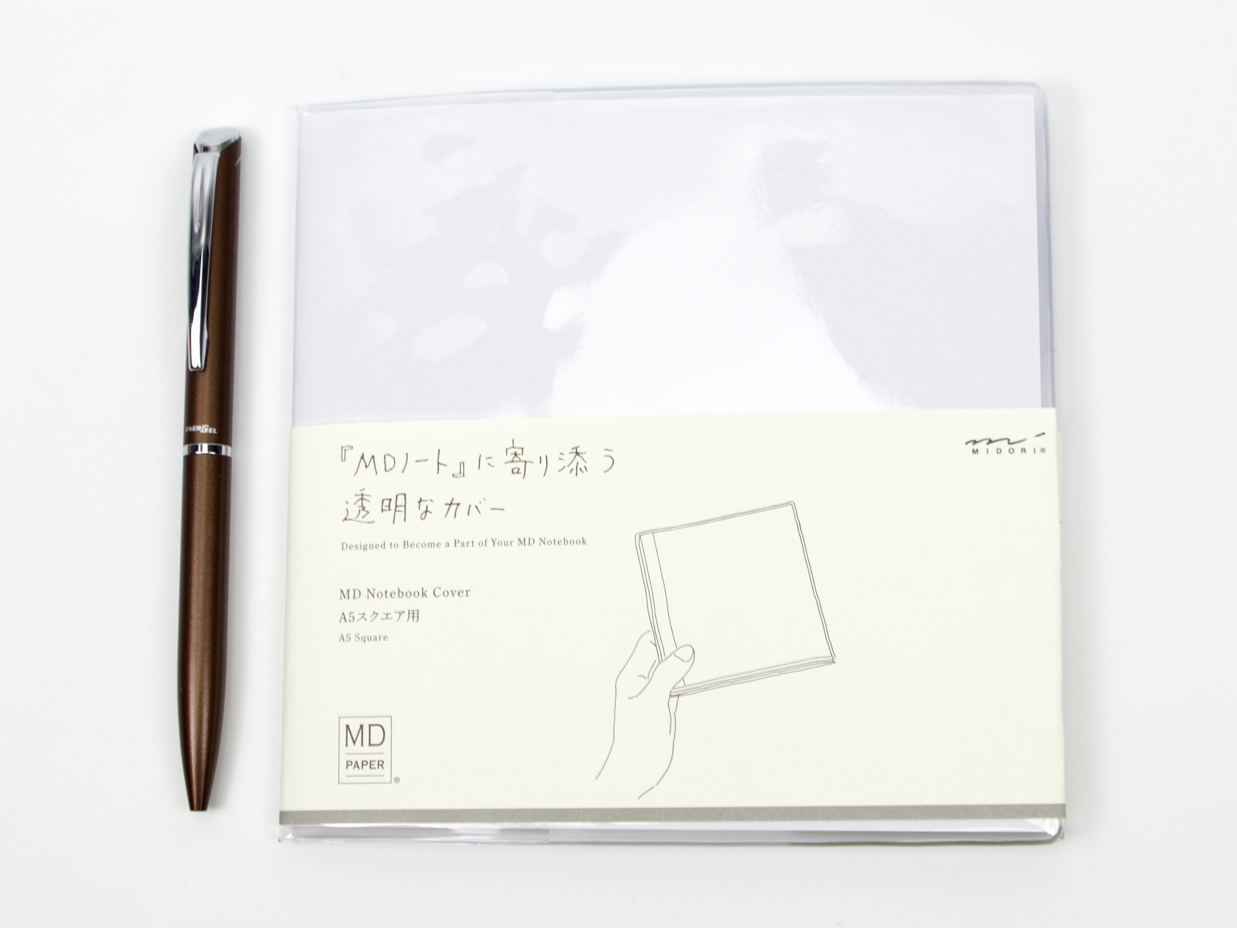 Midori MD Paper A5 Square Notebook Clear Cover - Tokyo Pen Shop