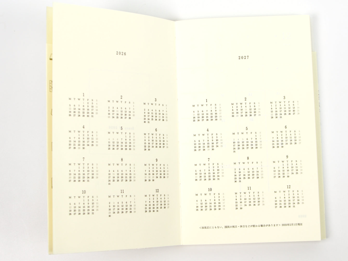 Midori MD Paper 2026 B6 Slim