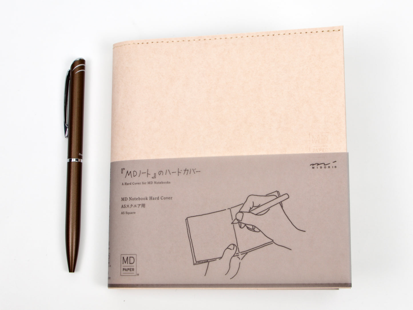 Midori MD Paper A5 Square Notebook Hard Cover