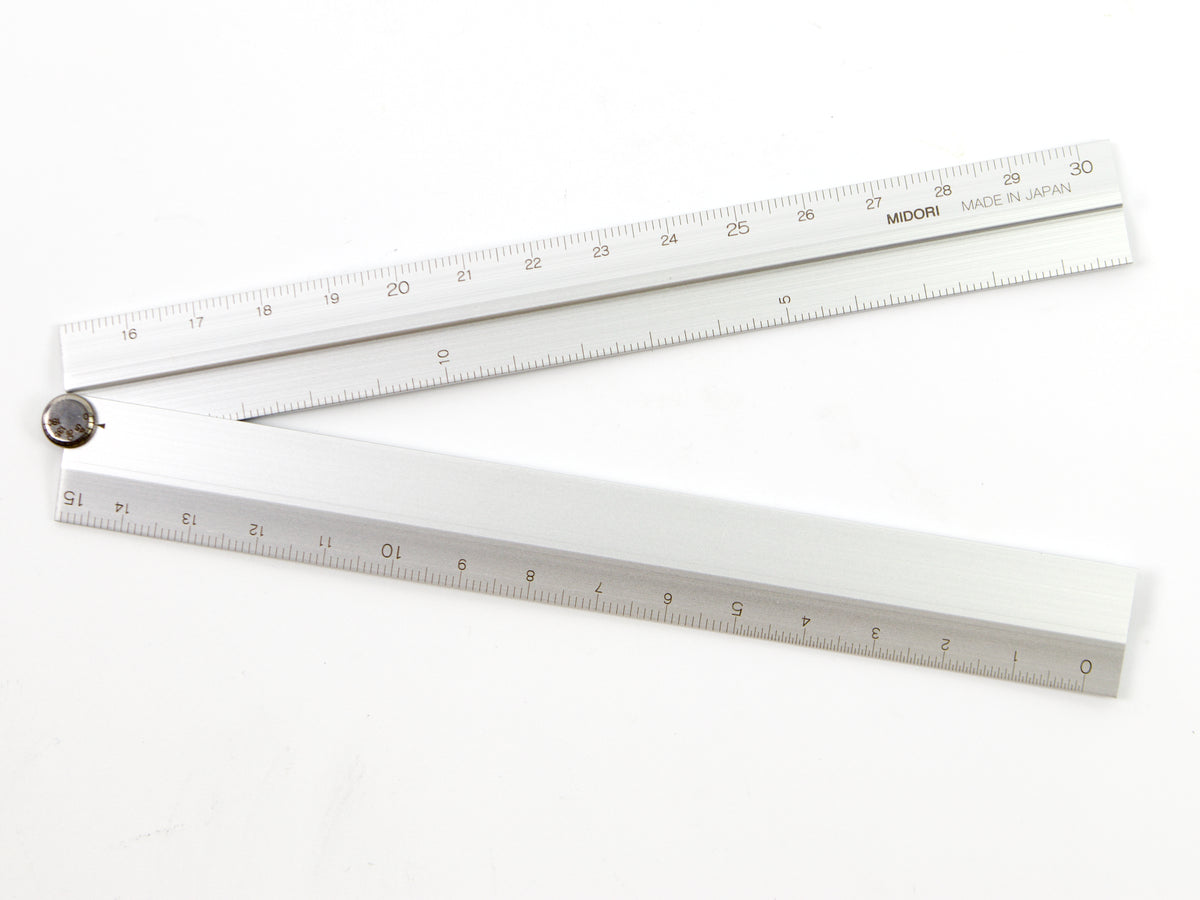 Midori Aluminum Multi Ruler 30cm - Tokyo Pen Shop