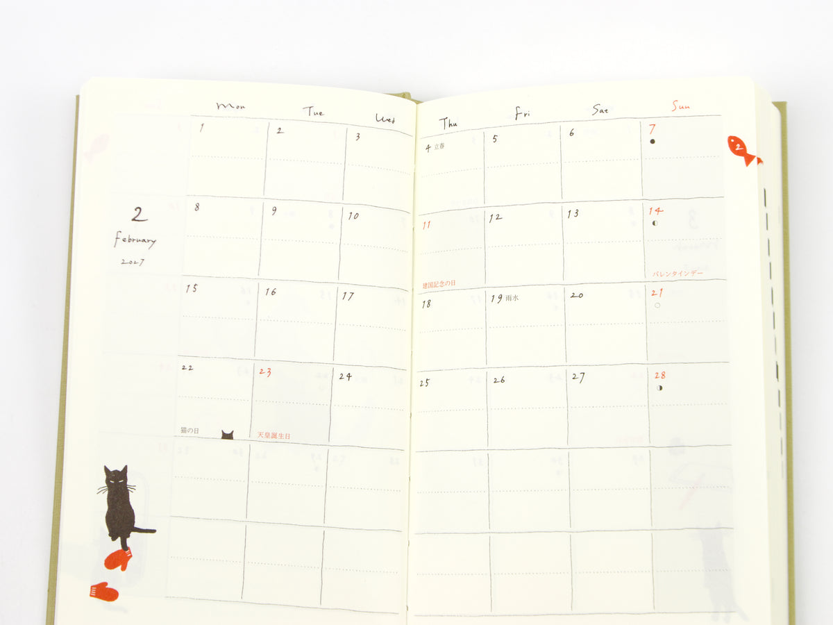 Midori Book Style Planner B6 Slim 2027