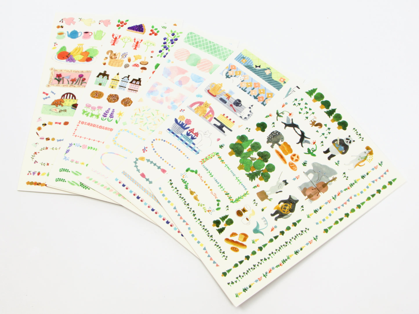 Midori Yuru Log Writeable Stickers