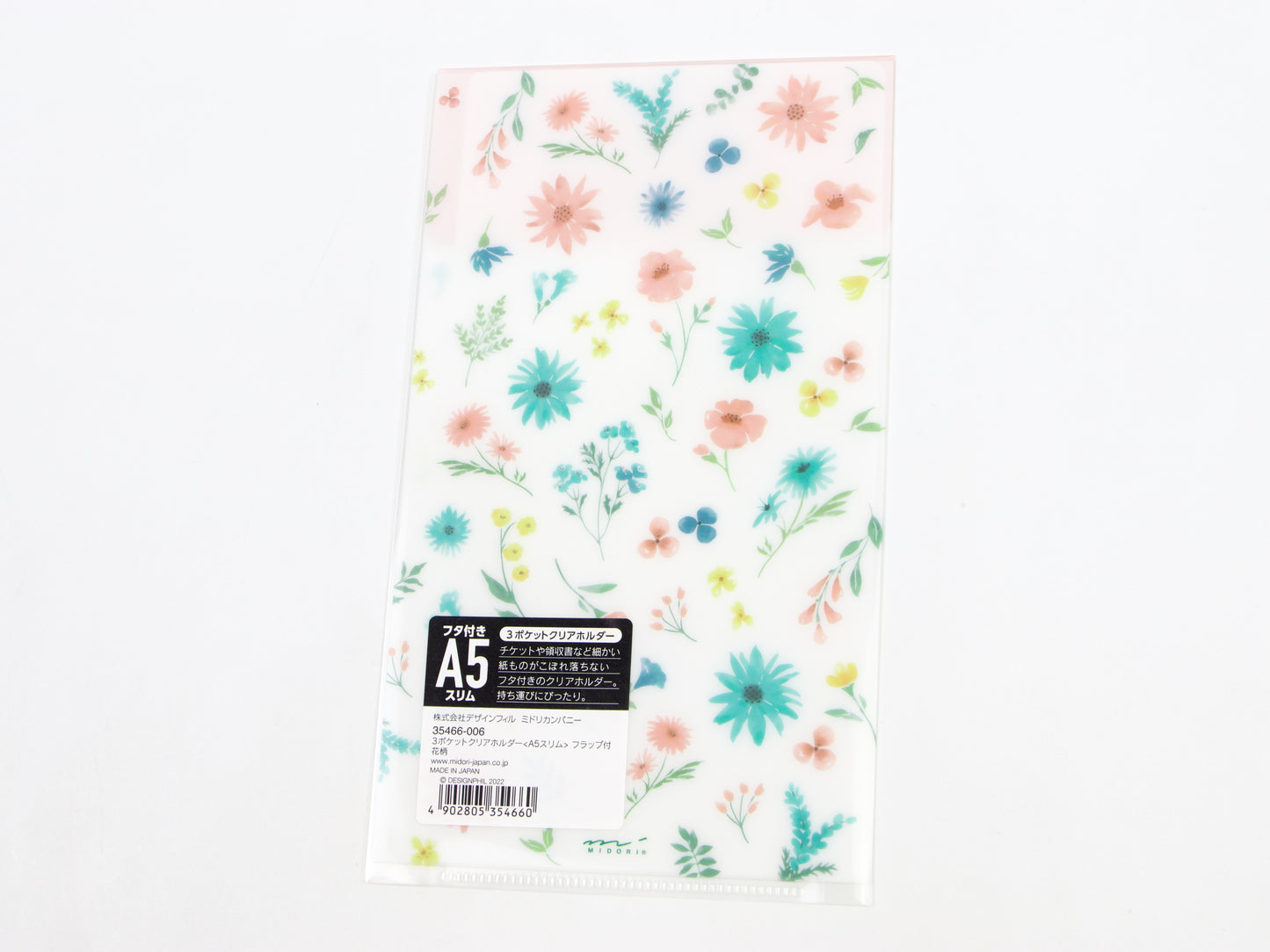 Carpeta transparente Midori A5 Slim