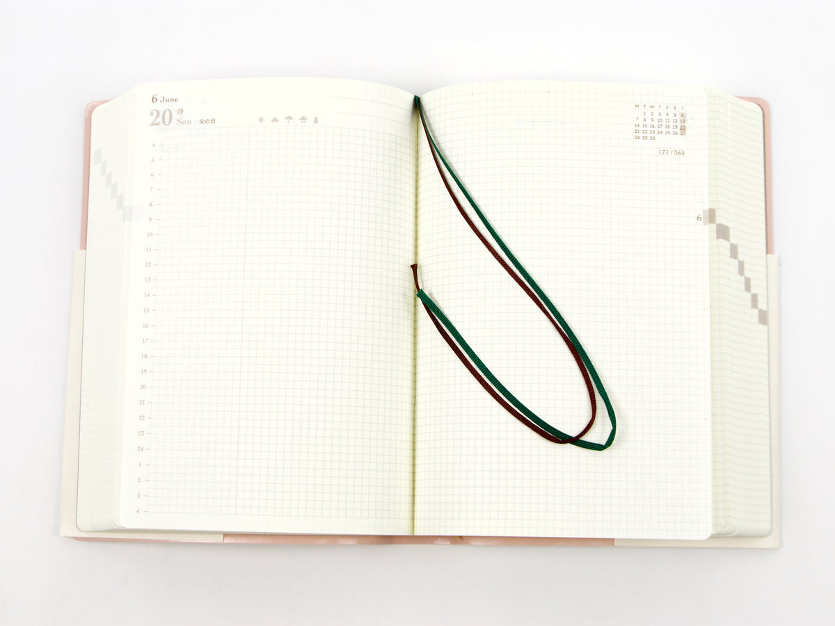 Midori Hibino 2025 A6 1 jour 2 pages