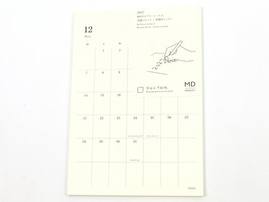 Midori MD Calendar Stickers 2027 L