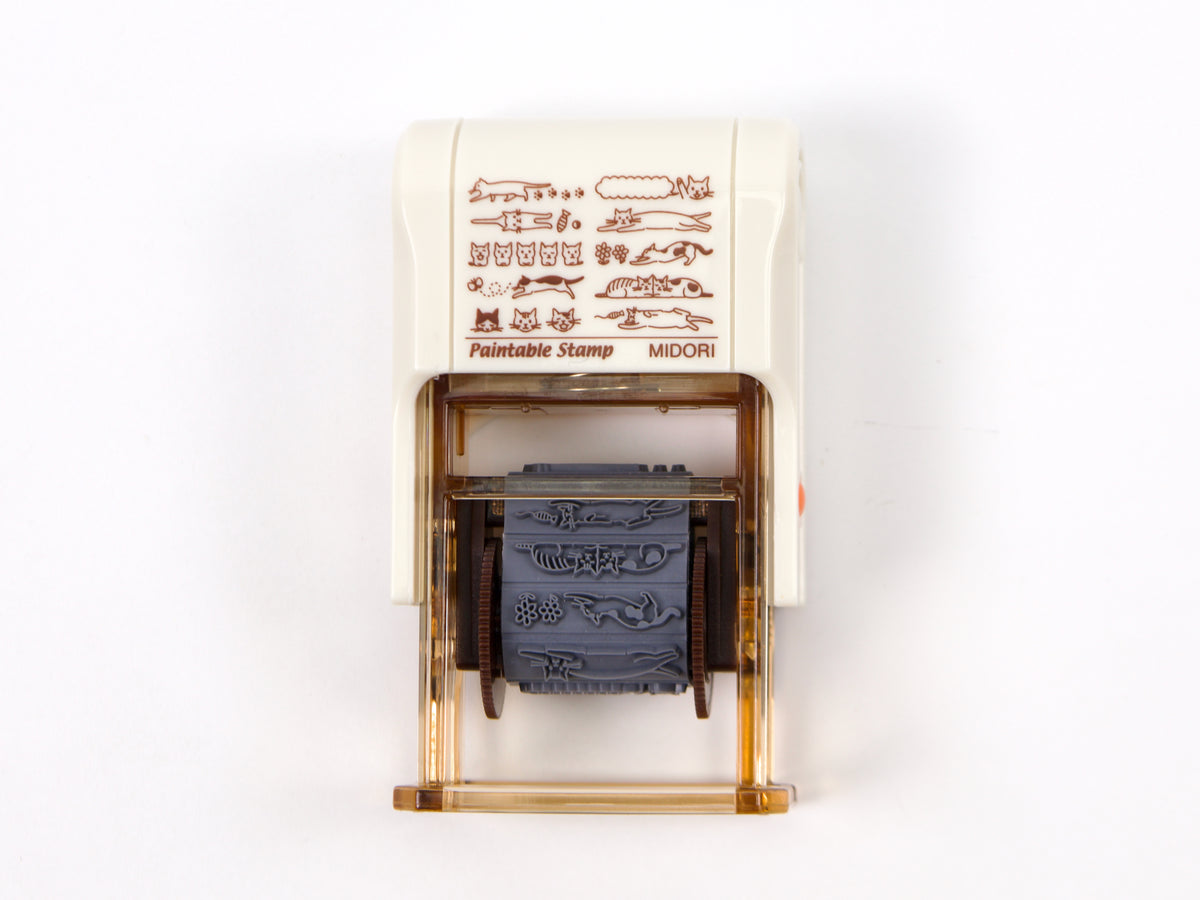 Midori Paintable Stamp 10 Design Type (Brown Ink)