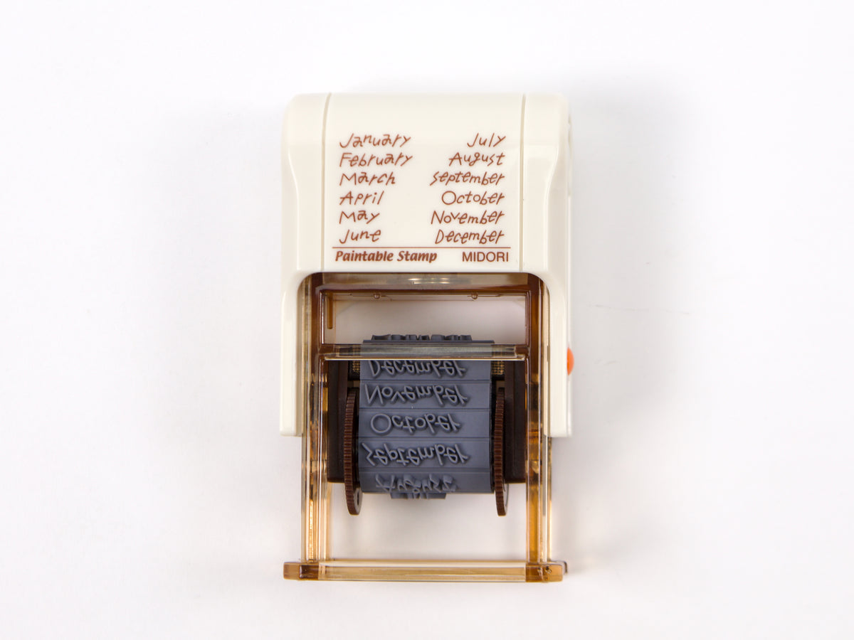 Midori Paintable Stamp 10 Design Type (Brown Ink)