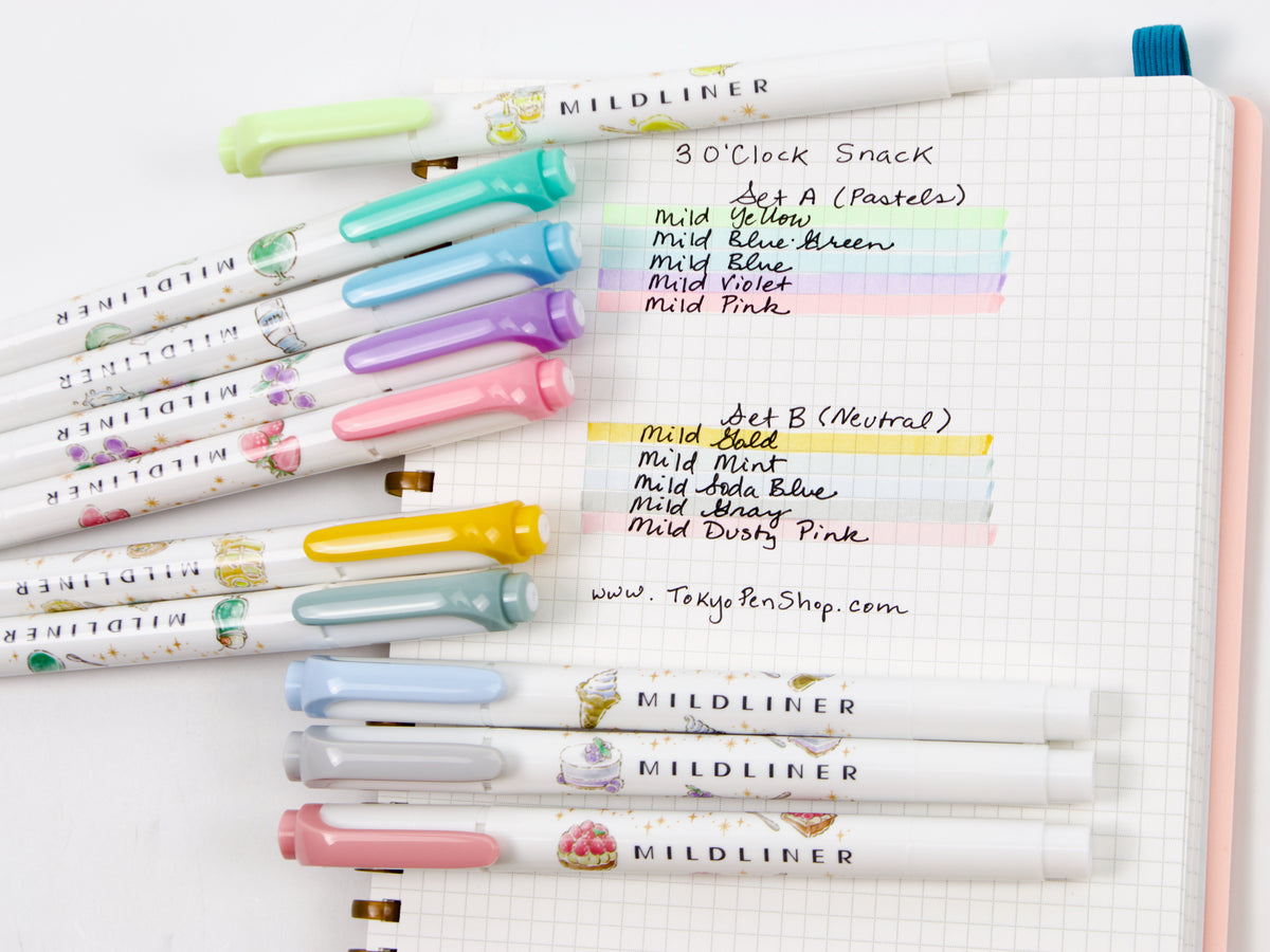 Zebra MildLiner 5 Color Sets 3PM Snack LTD