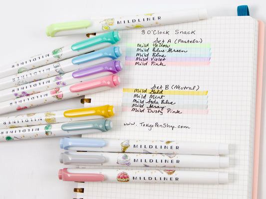 Zebra MildLiner 5 Color Sets 3PM Snack LTD
